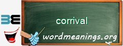 WordMeaning blackboard for corrival